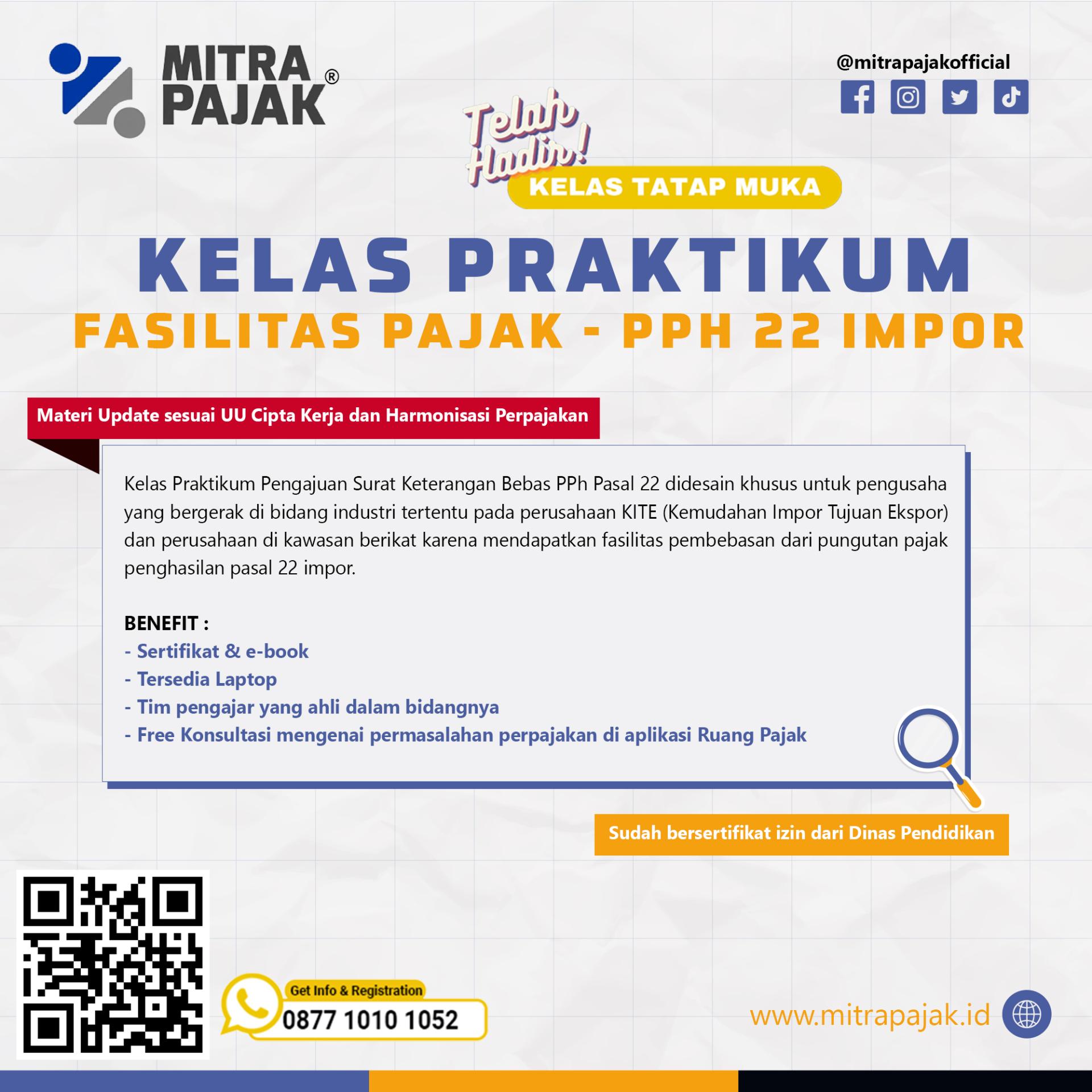PRAKTIKUM FASILITAS PAJAK - SKB PPH PASAL 22 IMPOR